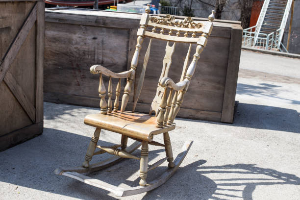 istock old wooden rocking chair 1143011378