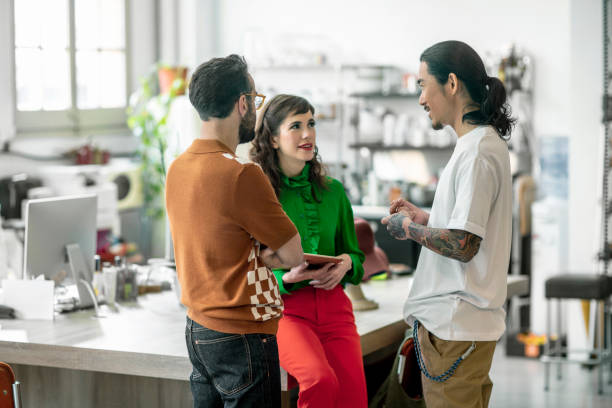 istock Design professionals discussing in meeting 1143012121
