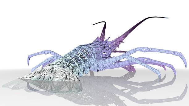 istock 3d rendering of an artistic animal with reflection isolated on white 1143013188