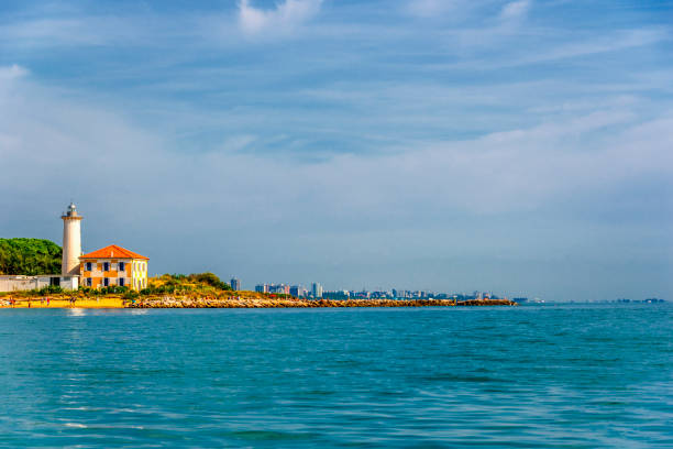 Photo of views of Bibione lagoon from a boat in a summer morning