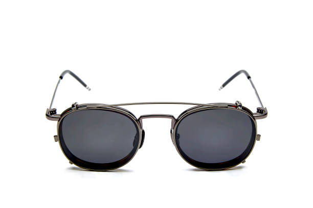istock Gray lens sunglasses on white background 1143015198