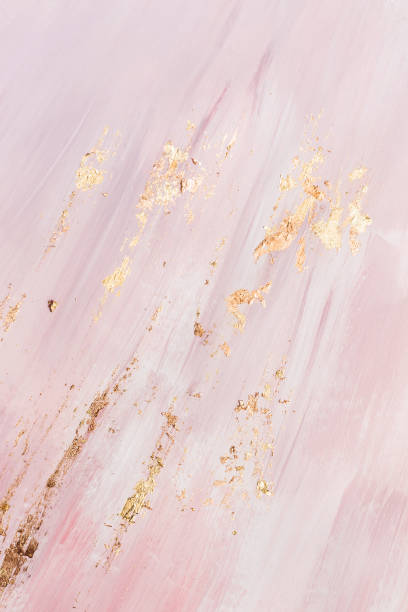 istock abstract background with Marble pattern. Golden accents on pink space 1143016771