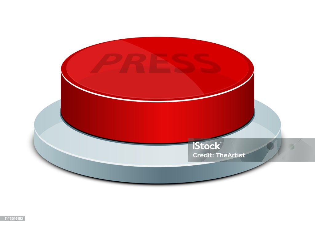 Press Button Vector Design Illustration Isolated On White Background ...