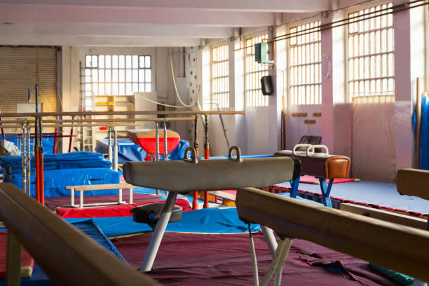 istock Acrobatic with gymnastic equipment 1143019345