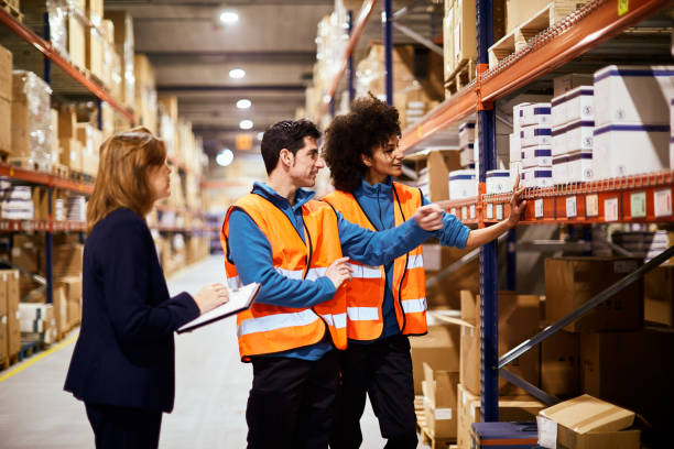 istock Lifestyle Warehouse and manual workers concepts.  Made in Barcelona. 1143020250