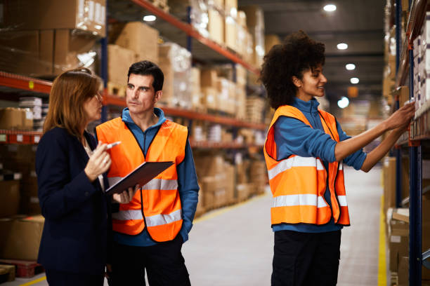 istock Lifestyle Warehouse and manual workers concepts.  Made in Barcelona. 1143020254