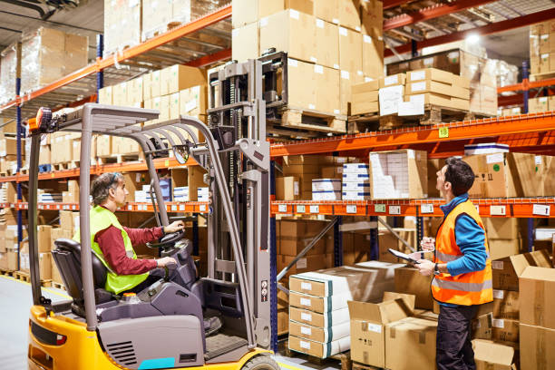 istock Lifestyle Warehouse and manual workers concepts.  Made in Barcelona. 1143020277