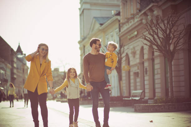 istock Enjoy in long walk with family. 1143020919