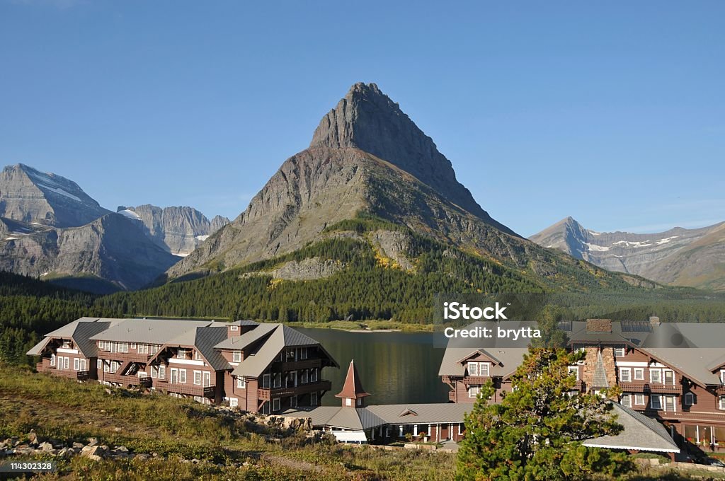 Historische zahlreiche Gletscher Hotel - Lizenzfrei Montana Stock-Foto