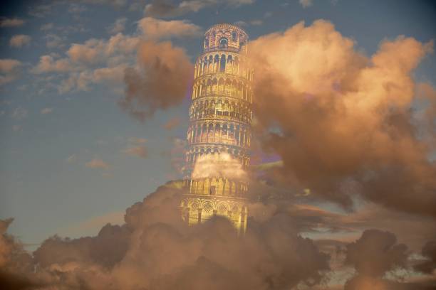 istock The tower in the clouds 1143025974