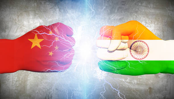 China vs India China vs India socialist symbol stock pictures, royalty-free photos & images