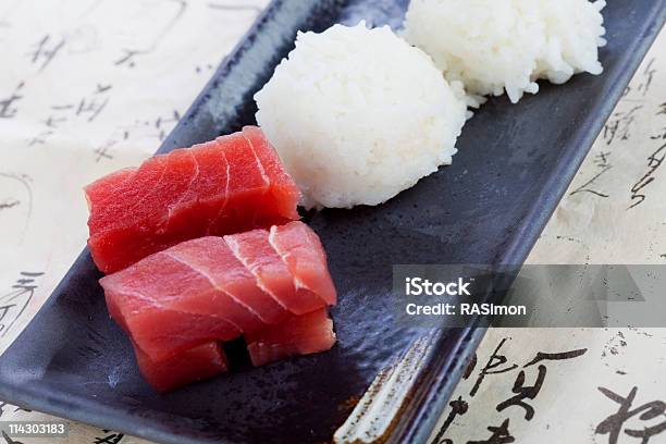 Foto de Sashimi Quarteirões E Arroz e mais fotos de stock de Alimentação Saudável - Alimentação Saudável, Antepasto, Arroz - Alimento básico