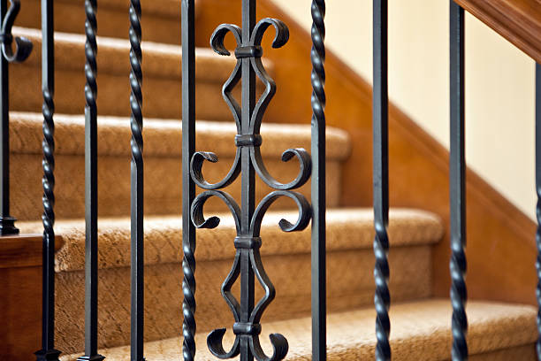 istock Wrought Iron Staircase Balustrade Detail 114303292