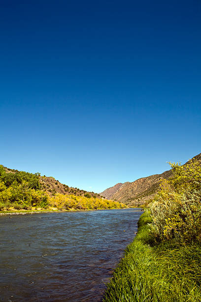 rio grande - rio grande new mexico river valley foto e immagini stock
