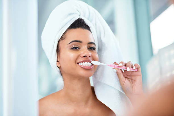istock I love brushing as much as I love smiling! 1143036293