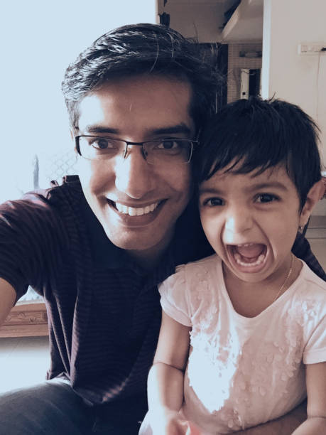 istock Father and daughter selfie photo 1143044527