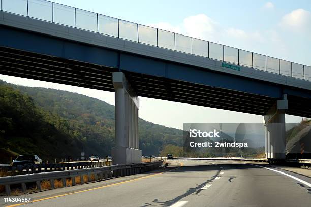 Bridge On The Pa Turnpike Stock Photo - Download Image Now - Architecture, Autumn, Bridge - Built Structure