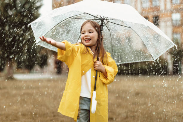 istock Positive child catching raindrops outside 1143045684