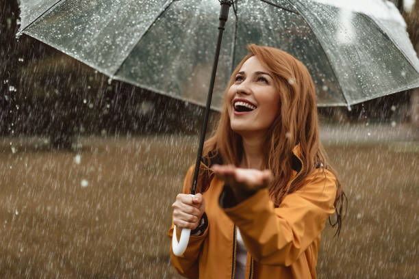 istock Delighted woman having fun outside 1143045851