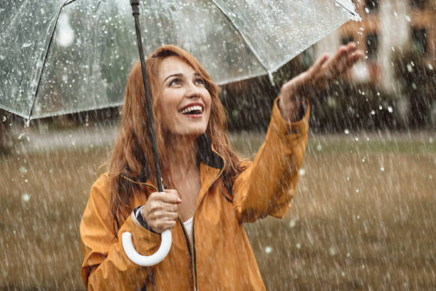 istock Joyful female having fun time outside 1143045852