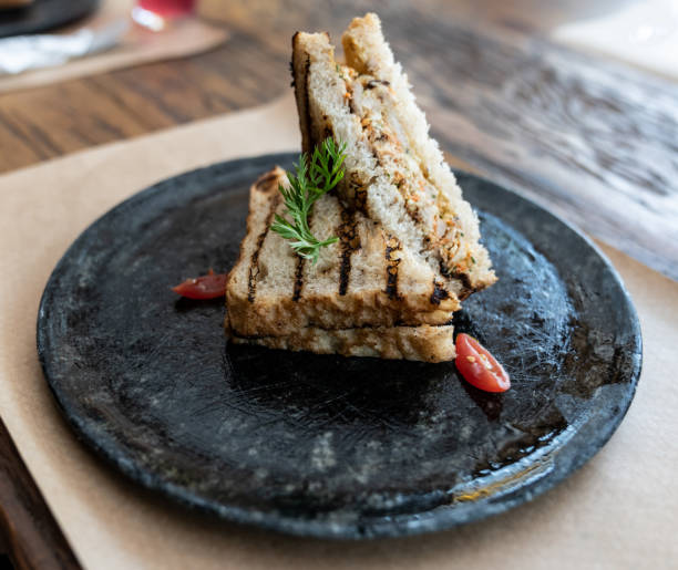 istock Close-up on a sandwich served at a restaurant 1143045998