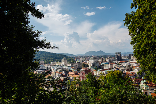 View from Castle Hill at Ljubljana