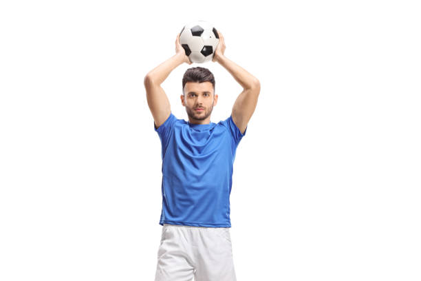 istock Football player taking a throw-in 1143052025