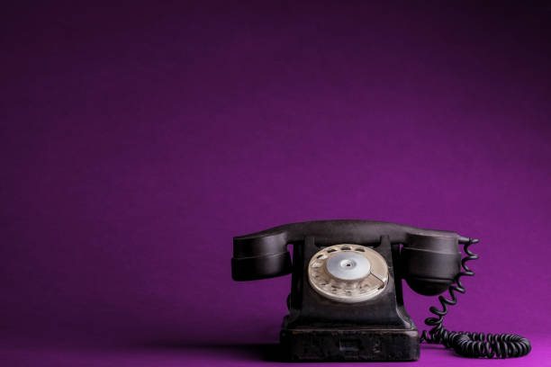 istock a old phone on the black backgrounds 1143052102