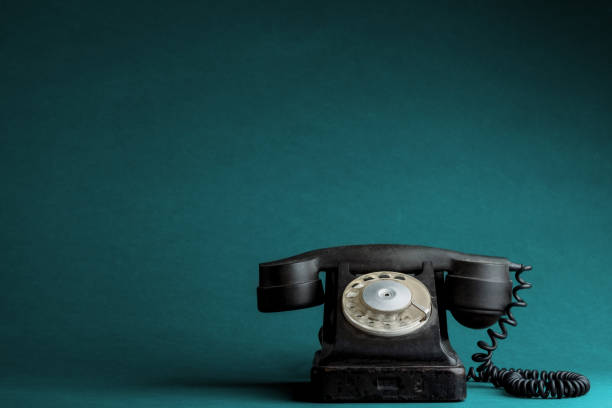 istock a old phone on the black backgrounds 1143052110
