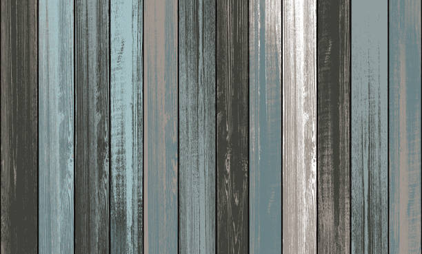 tło z teksturą drewna wektorowego - wood backgrounds textured plank stock illustrations