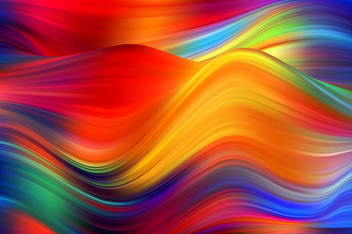 Colorful flow poster. Wave Liquid shape color background. Art design for your design project.