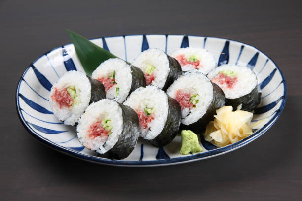 istock pickled plum with cucumber rolls 1143052875