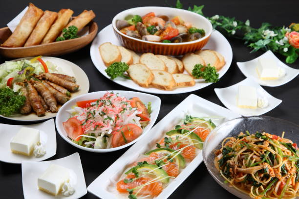 istock various dishes of party menu 1143054290