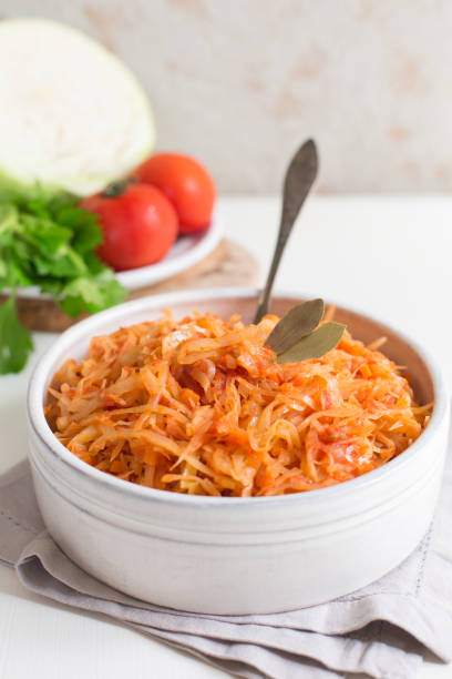 cabbage stew - bigos imagens e fotografias de stock