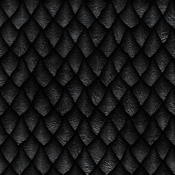 istock Seamless texture of dragon scales 1143055584