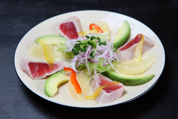 istock tuna and avocado carpaccio 1143056067