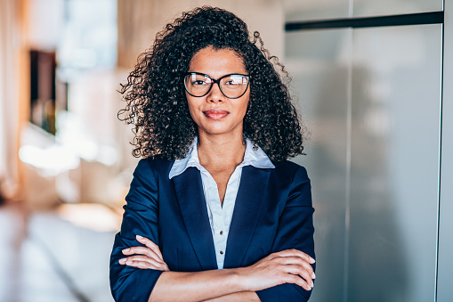 Portrait of a young African-American ethnicity businesswoman