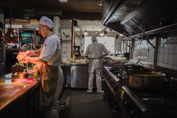 istock Teamwork in the kitchen of the high-end restaurant 1143058044