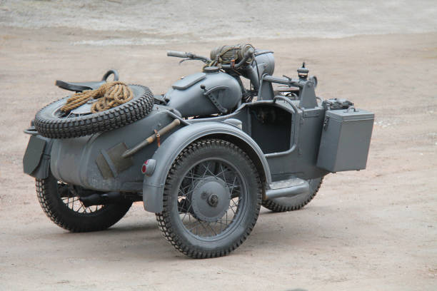 Wartime Motorcycle and Sidecar.
