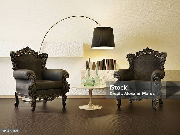 Room Stock Photo - Download Image Now - Apartment, Architecture, Armchair