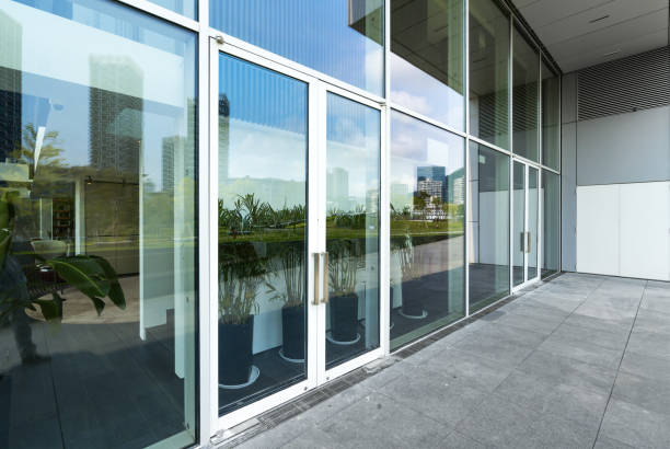 istock Empty floor and modern office building shenzhen,china 1143068960