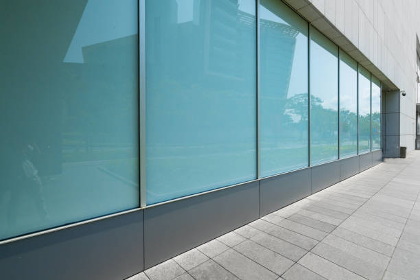 istock Empty floor and modern office building shenzhen,china 1143069676