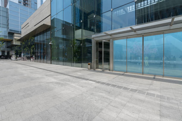 istock Empty floor and modern office building shenzhen,china 1143070867