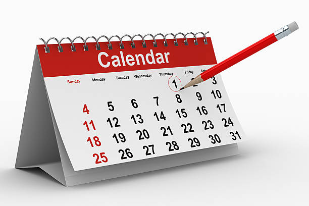 calendar on white background. Isolated 3D image  checkbox photos stock pictures, royalty-free photos & images