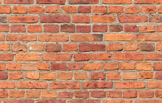 White brick wall texture background. Loft-style wall