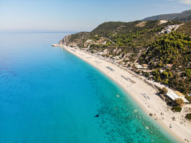 istock Drone view of Lefkada, Greece 1143075346