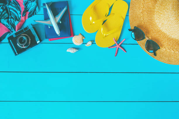 istock Background journey. Sea tour, items. Selective focus. 1143078395