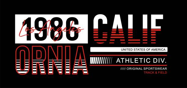 istock Athletic California typography for t-shirt print and other uses 1143078501
