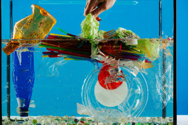 istock Pile of crumples plastic colorful trash being thrown 1143080974