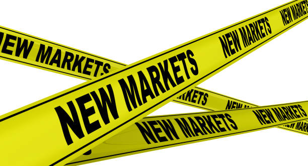 istock New markets. Yellow warning tapes 1143081393